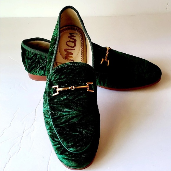 Sam Edelman Green Suede Flats - Picture 1 of 3